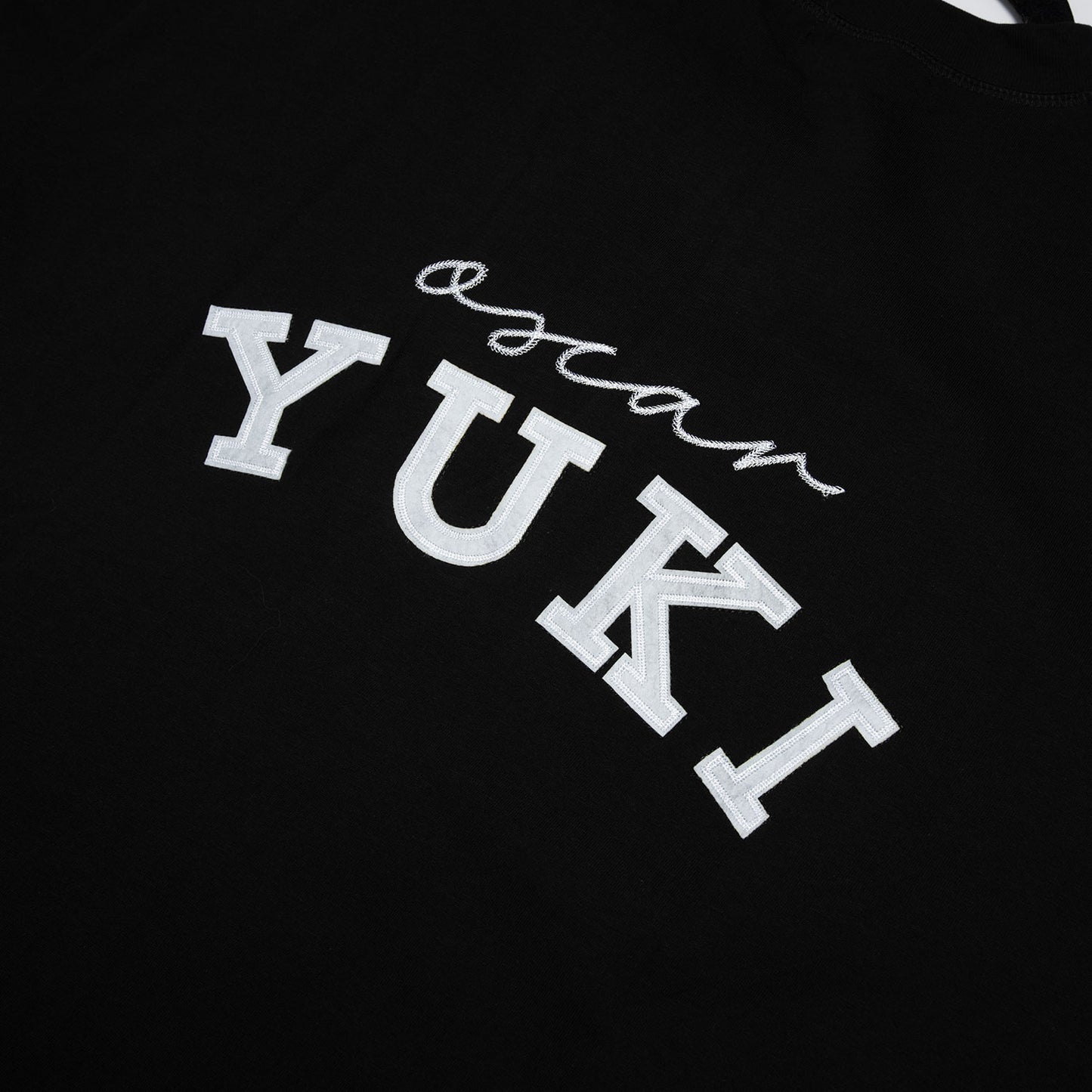 Yuki Oscar Black Embroidery T-Shirt