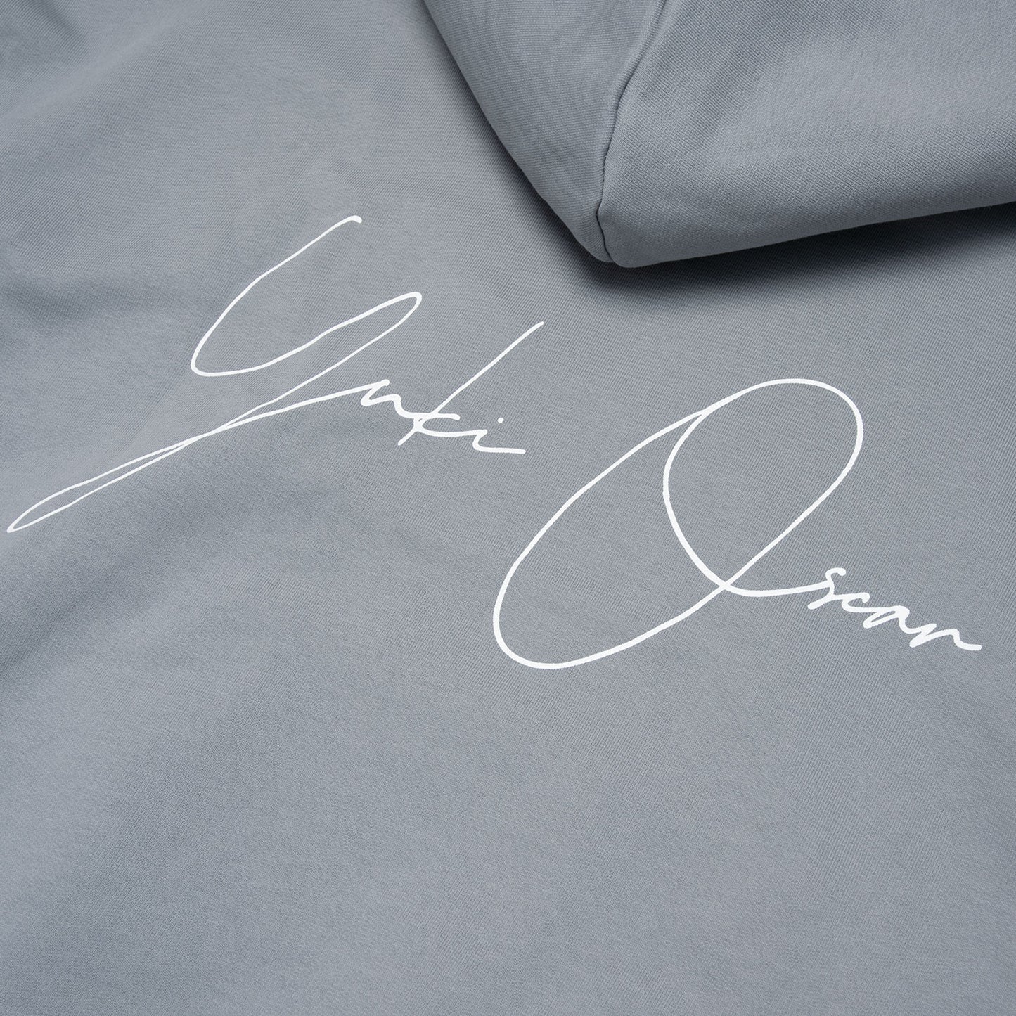 Heavyweight Signature Cropped Grey Hoodie