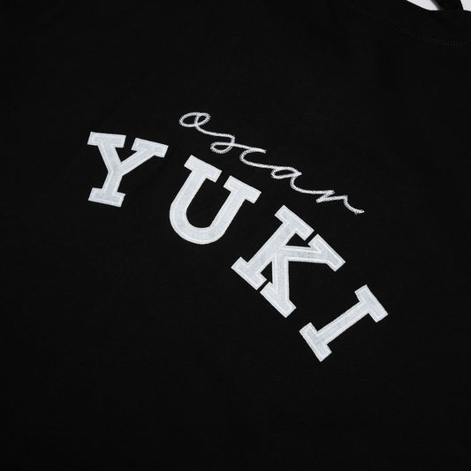 Yuki Oscar Black Embroidery T-Shirt